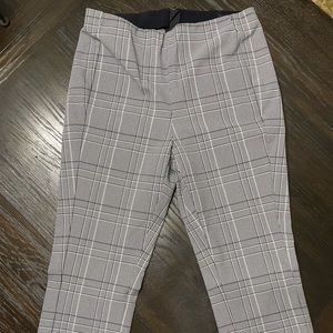 Rag & Bone straight leg, plaid pants.